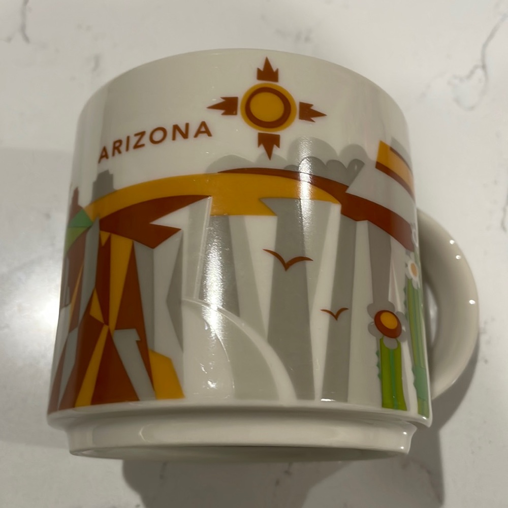 STARBUCKS COFFEE MUG ARIZONA YOU ARE HERE COLLECTION cactus west